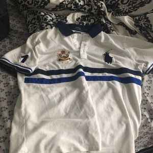 Large polo shirt custom slim fit